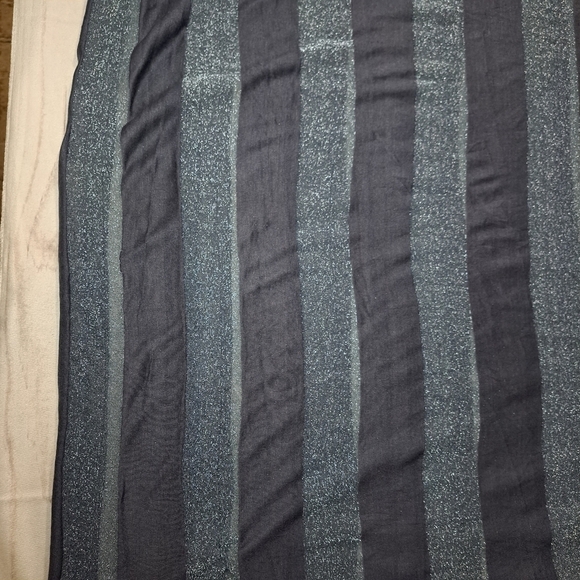 Ann Taylor LOFT Metallic Striped Infinity Scarf - Picture 4 of 12